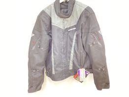 chaqueta motorista invictus atlas black grey