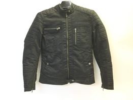 chaqueta motorista rhoxs negra