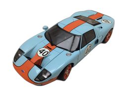 coche metal autoart 80513 blue w/orange stripe