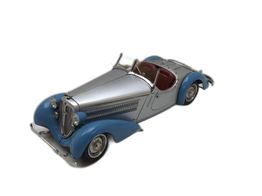 coche metal autoart 80513 blue w/orange stripe