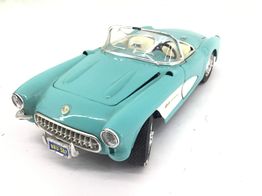 coche metal burago chevrolet corvette 1957