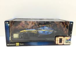 coche metal hot wheels renault 100th gp win sakhir/barain 03/04/05 edicion limitada