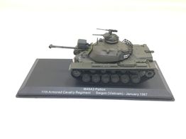 coche metal salvat m48a3 patton 11th armored cavalry regiment saigon (vietnam) - january 1967