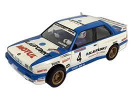 coche slot scalextric bmw m3 azul y blanco