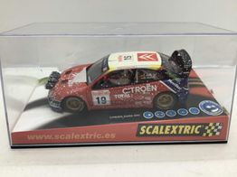 coche slot scalextric citroen xsara wrc efecto nieve