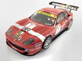coche slot scalextric ferrari 550 maranello rojo