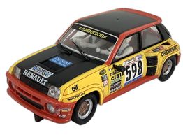 coche slot scalextric renault 5 turbo amarillo y negro