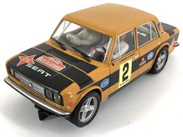 coche slot scalextric seat 1430 rally naranja