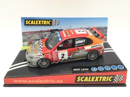 coche slot scalextric seat leon 6133