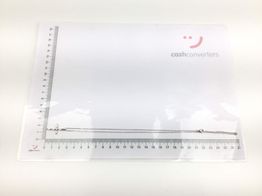 colar prata 925mm com pedra con circonita 19 5cm 