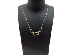colar ouro 18k com pedra con circonita 22cm 