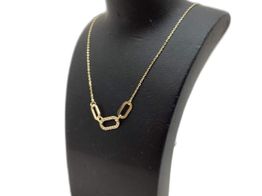 colar ouro 18k com pedra con circonita 22cm 
