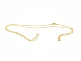 collar oro 19k 22.5cm 