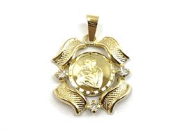 colgante oro 18k con circonita 