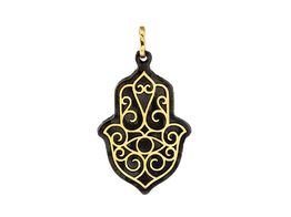 pendente ouro 18k com pedra con onix 