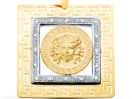 colgante oro 18k con circonita 