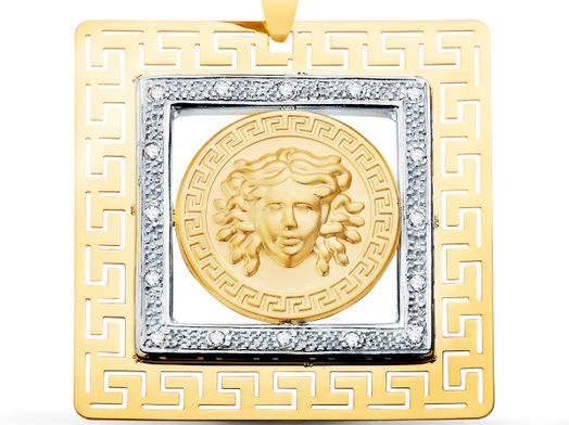 colgante oro 18k con circonita 