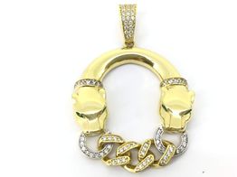 colgante oro 18k con circonita 