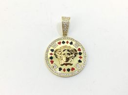 colgante oro 18k con circonita 