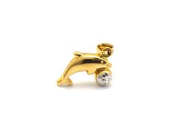 colgante oro 18k con circonita 