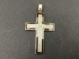 colgante oro 18k con circonita 