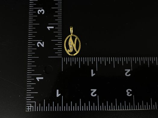 colgante oro 18k con circonita 