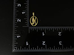 colgante oro 18k con circonita 