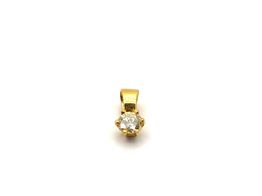 colgante oro 18k con diamante 