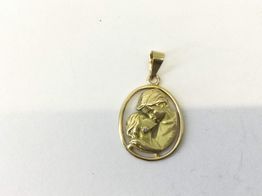 colgante oro 18k con circonita 