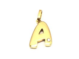 colgante oro 18k con circonita 