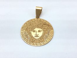 colgante oro 18k con circonita 