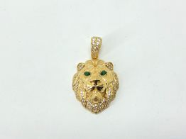 colgante oro 18k con circonita 