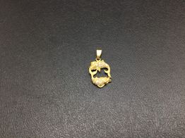 colgante oro 18k con circonita 