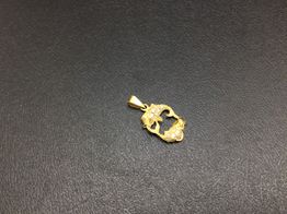 colgante oro 18k con circonita 