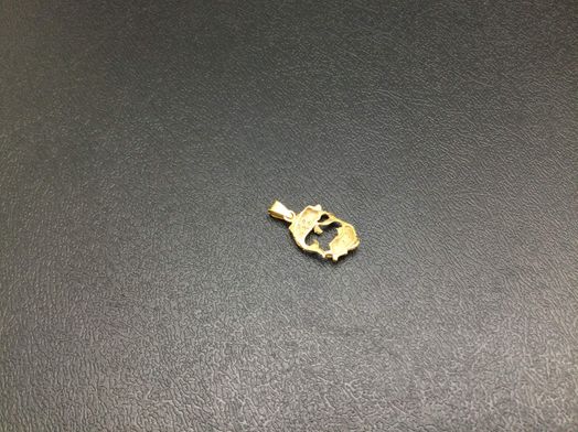 colgante oro 18k con circonita 