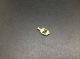 colgante oro 18k con circonita 