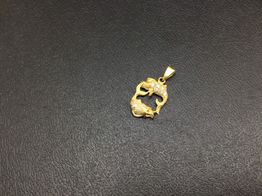 colgante oro 18k con circonita 