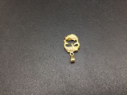 colgante oro 18k con circonita 