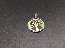 colgante oro 18k con circonita 