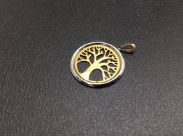 colgante oro 18k con circonita 