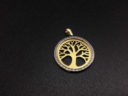 colgante oro 18k con circonita 