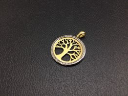 colgante oro 18k con circonita 