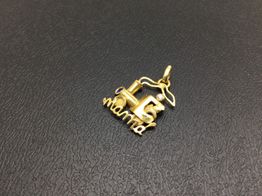 colgante oro 18k con circonita 