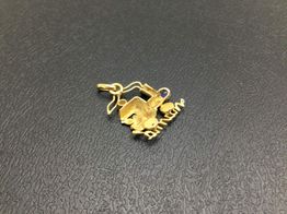 colgante oro 18k con circonita 