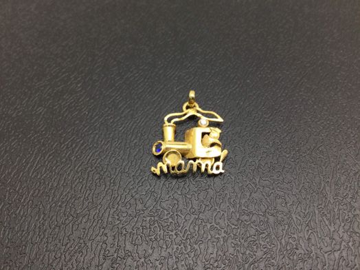 colgante oro 18k con circonita 