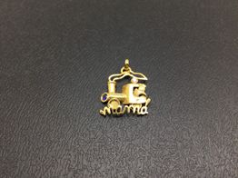 colgante oro 18k con circonita 