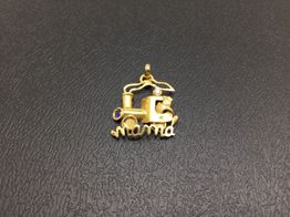 colgante oro 18k con circonita 