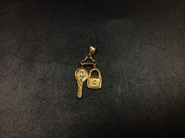 colgante oro 18k con circonita 