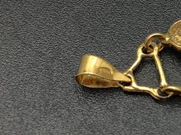 colgante oro 18k con circonita 