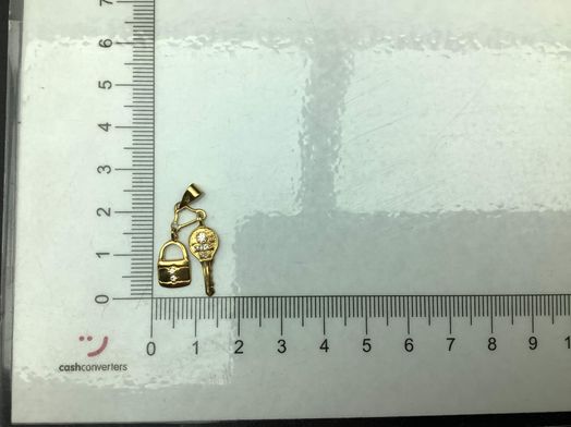 colgante oro 18k con circonita 